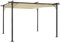 Outsunny Pergola rétractable 4 x 4 m Structure métal époxy anticorrosion Noire + Toile Polyester Haute densité 180 g/m² Incluse Beige
