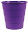 Office Products Modelo 19054621-04 - Papelera de plástico (16 L, redonda, para oficina, cocina, 1 unidad), color morado