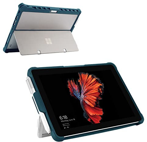 Youtec for Microsoft Surface Pro 7/ Pro 6/ Pro 5/ Pro 4 Case, Shockproof Rugged Folio Protective Hard Cover with Pen Holder Compatible with Type Cover Keyboard + Original Kickstand