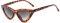 JFAN Occhi Di Gatto Occhiali Da Sole Donna Vintage Clout Goggles Cerniere In Metallo Bicchieri Retro Eyewear Integrato UV Caramelle Colorate Stampa leopardo,leopardo