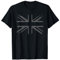 Retro Black Union Jack Vintage British Flag Great Britain UK T-Shirt