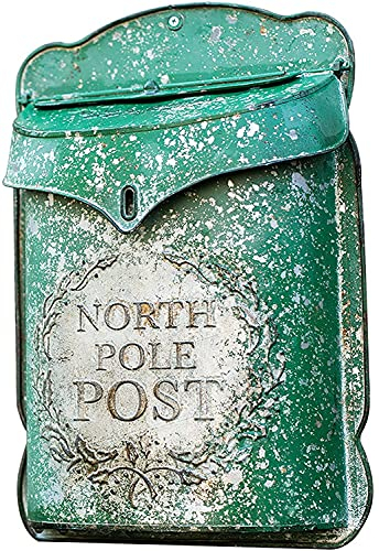 briefkästen Wandhalterung Antik Briefkasten, Vintage Briefkasten Postkasten Briefkasten Antik Gusseisen für Wandhalterung, Zeitungsaufbewahrungsschrank