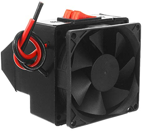 12V 200W Auto Heizlüfter,Tragbare Autoheizung,Bus LKW Heizung Kühler Rücksitz Fahrzeug Windschutzscheibe Demister Defroster Tragbar Elektrische Entfroster Stecker Zigarettenanzünder,360-Grad-Drehbasis