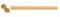 28mm Naturals Wooden Eyelet Curtain Pole, Recess Bracket and fit, Wood Pole, Natual Oak, 120 cm