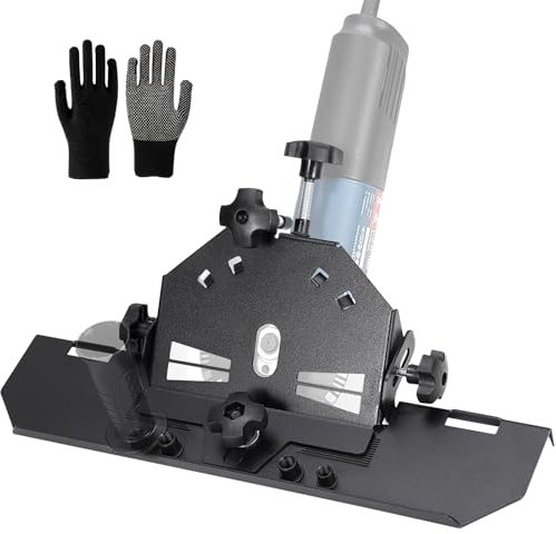 Tile Chamfering Machine, 45 Degree Tile Cutter, Aluminium Alloy Porcelain Ceramic Floor Tile Cutting Machine 115-125mm for Ceramic and Marble Tiles Angle Grinder