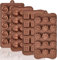 Socluer 4 Stück Silikon Pralinenform, 3D Schokoladenformen, BPA Frei und Antihaftbeschichtet, für Süßigkeiten, Bonbons, Eiswürfeln