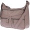 Christian Wippermann Damen Tasche Schultertasche Umhängetasche Crossover Bag Leder Optik Handtasche Schlamm2