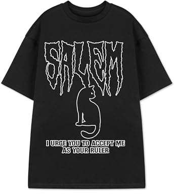 Vanilla Underground Salem Womens Black Graphic Tee | Short Sleeve T-Shirt for Her | Trendy Salem Witch Design | Stylish Apparel for Women | Unique Merchandise Gift