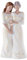 ZephyrHome Besondere Mutter und Tochter Statue,Geschenkidee für Mama und Tochter, liebevolle Harzfigur, Figur Mutter und Tochter für Bücherregale, Tisch oder Zuhause Deko(20cmx9cmx5cm)