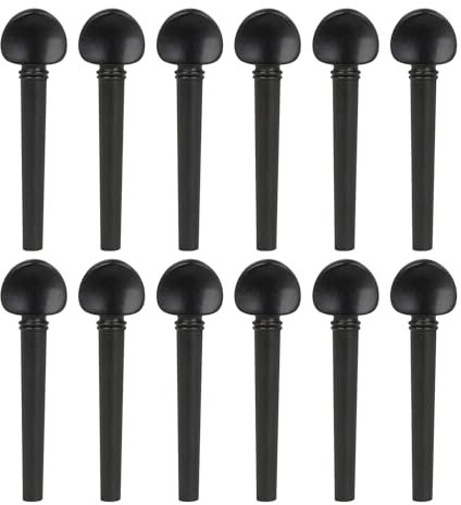 12Pcs Oud Ersatz Tuning Pegs Holz Ebenholz Oud Pegs Oud Violine Teile Zubehör Armaturen Reibungslose Bedienung