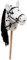 Ella & Piet® Hobby Horse Pferd Muffin mit Trense und Aufbewahrungsbeutel Steckenpferd Springpferd Spielpferd weicher Plüsch Größe wie A4 (Weiß-Schwarz)
