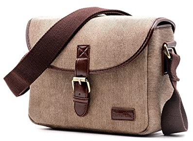 VBPCEFZTLK Retro-Kameratasche-Foto-Tasche Fit for Olympus Pen E-PL9 E-PL8 E-PL7 E-PL6 E-PL5 E-P5 E-PE-P3-PEN-F E-PL3 E-PL2 E-P2 E-P1 SP-100 Kameratasche(Khaki)