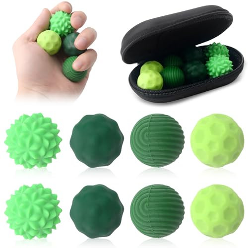 8 Stück Magnetische Fidget Toys,Magnetische Sensorik Bälle,Magnetkugeln Stressball Silikon Sensorik Spielzeug,Magnet Steine Spiel,Anti-Stress-Angstspielzeug FüR Erwachsene Und Kinder