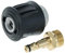 vhbw Adapter-Set auf M22 Gewinde Ersatz für Kärcher 2.643-037.0 für Hochdruckreiniger - Schnellkupplung, 1x Schlauchadapter, 1x Geräteadapter