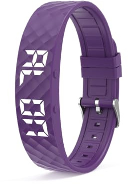 bergxperten Vibrationswecker Armband – Sanfter Wecker ohne Ton, Schlafphasen‑Weckfunktion, 8 Alarme, USB‑Aufladung, leises Aufwachen für Paare, Schichtarbeiter & Tiefschläfer