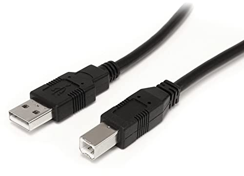 StarTech.com Cavo estensore Attivo USB 2.0 A a B da 9 m, M/M, Cavo stampante, Cavo prolunga USB 2.0 (USB2HAB30AC)