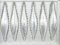 6 TLG. Glas-Zapfen Set in Ice Weiss Silber Regen - Christbaumkugeln - Weihnachtsschmuck-Christbaumschmuck