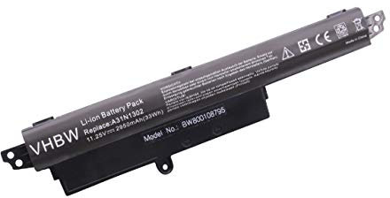 vhbw Li-Ion battery 2900mAh (11.25V) for notebook laptop Asus Sonic Master R202CA replaces 0B110-00240100E, 1566-6868