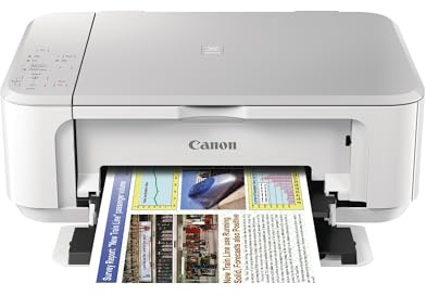Canon PIXMA MG3620 Wireless All-in-One Color Inkjet Printer with Mobile and Tablet Printing, White