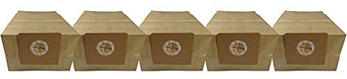5 Industrie- Baustellen- Gewerbe- Heavy Papier Staubsaugerbeutel kompatibel für Kärcher NT351 ECO, 6.904-143/6.904-076