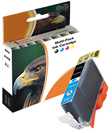 1x Druckerpatrone CYAN kompatibel zu CLI-521 Blau Canon PIXMA iP-3600, iP-4600, iP-4700, MP-540, MP-550, MP-560, MP-620, MP-630, MP-640, MP-980, MP-990, MX860, MX870