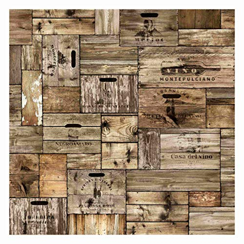 Bilderwelten Vliestapete Vintage Holzkisten, HxB: 336cm x 336cm