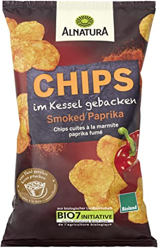 Alnatura Bio Kesselchips Smoked Paprika, 125 g