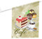 Vispronet® Eisfahne - Café, Konditor ✓ 46 x 52 cm ✓ Vinylplane ✓ doppelseitig Bedruckt ✓ inkl. Wandhalterung