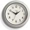 Jones Clocks® Ketchup wall clock | Retro round clock | 25cm | Very pale grey | Easy to read numbers | Perfect for kitchen or office