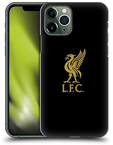 Head Case Designs Officially Licensed Liverpool Football Club Gold Logo On Black Liver Bird Hard Back Case Compatible With Apple iPhone 11 Pro