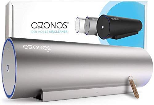 Ozonos AC1 - Ozon Luftreiniger - Wirksam Bakterien, Viren und Gerüche TÜV Zertifiziert - Luftreiniger Wohnung - wirksam durch Ozon Reiniger Technologie - Luftreiniger Allergie Ozongerät/Silber