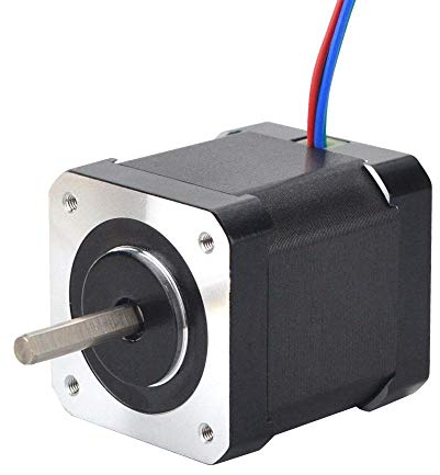 STEPPERONLINE Nema 17 Schrittmotor Volle D-Cut-Welle Bipolar 0,9 Grad 46Ncm 2A 42x48mm 4 Drähte für 3D DRUCKER/CNC-Fräse