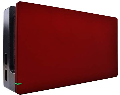 eXtremeRate Carcasa para Nintendo Switch Dock - Funda Protectora Personalizada de Reemplazo para Nintendo Aceesorios, No Incluye Dock (Rojo)