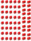 Hyamass 60pcs 5mm Pitch 2 Pin & 3 Pin PCB Mount Screw Terminal Block Connector for Arduino (40 x 2 Pin, 20 x 3 Pin)（Red）