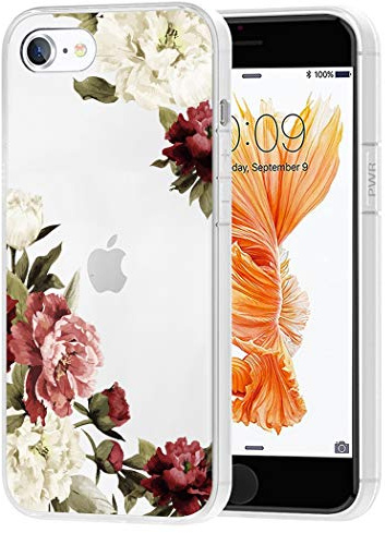 Vavies Case for iPhone 6S Case,iPhone 6 Phone Case for Girls Women, Slim Shockproof Clear Pattern Soft Flexible TPU Back Phone Protective Cover Cases for iPhone 6S/iPhone 6 4.7 inch (Blossom Flower)