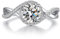 Jiamiaoi Damen Silber 925 Verlobungsring Größe 60 - Braut Ring Weißgold Ehering Mit Edelstein - Versprechen Ring für Hochzeit