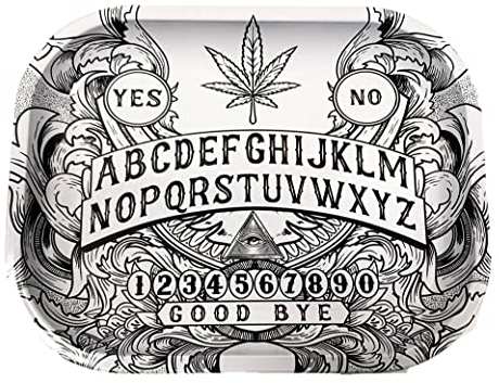Wise Skies Metal Rolling Tray Smoking Accessory Tray Themed/Decorative