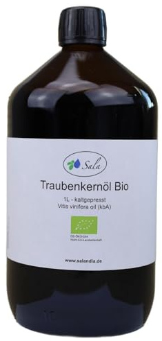Sala Traubenkernöl kaltgepresst BIO 1 L 1000 ml Glasflasche