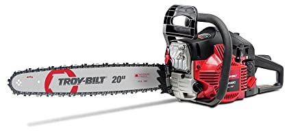 TROY BILT 41AY462S866 - Motosega a gas con motore da 46 cc con tecnologia di assistenza a molla (TB4620C)
