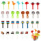 OOTSR Lot de 30 fourchettes à fruits pour enfants, mini cure-dents réutilisables en forme de dinosaure, pour cupcakes, desserts, fêtes d'enfants, boîte à déjeuner, couleur aléatoire