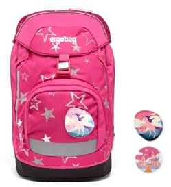 ergobag Unisex Kinder Prime Starlightbear Rucksack, Mehrfarbig (Mehrfarbig), Einheitsgröße