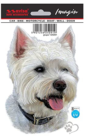 Avisa AutoTattoo Aufkleber West Highland White Terrier - 16x11cm