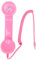 Combiné Téléphonique Rétro, Ancien Casque Téléphonique avec Contrôle du Volume, Récepteur de Téléphone Portable Rétro Vintage 3,5 Mm pour Tous Les Smartphones et Ordinateurs, (Rose)