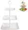 Dhouse 3 Tier Cake Display Stand,Cupcake Stand,Donut Stand,Afternoon Tea Stand,Pick and Mix Stand,Cup Cake Stand for Birthday, Wedding, Party(Squar)
