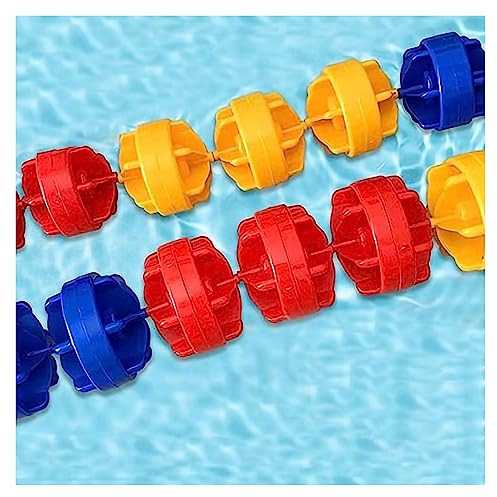 ZERVA Polypropylen-Wellenbrecher-Trennwände, schwimmende Kordon-Pool-/Bojen-Sets for explosionsgefährdete Bereiche, Pool-Trennwände, eingelassene Pools, Schwimmtraining, Wettkämpfe (Size : 7m/23ft)