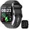 Smartwatch Uomo Donna, Orologio Chiamate Bluetooth, Intelligente Fitness con Alexa/Cardiofrequenzimetro/Sonno/SpO2, Baolubao 1.85 Orologio Smartwatch con Notifiche Messaggi, 100 Modalità Sportive