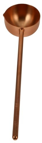 Kichvoe Stainless Steel Ladle Handle Ergonomic Design for Easy Use for Home and Restaurant Cooking Capacity Practical Oil Heating Spoon Finish