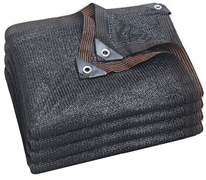 YLFFFZZZ Toldo para exteriores, patio, jardín, toldo negro con 80 % de sombra, 2 x 2 m, 3 x 4 m, 5 × 6 m, 8 x 10 m, toldo rectangular, fresco para piscina, ventilación