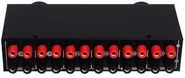 summina Verstärker, Lautsprecherauswahl, 4 Eingänge, 2 Ausgänge oder 2 Eingänge, 4 Ausgänge, Leistungsverstärker, Lautsprecherauswahl, 300 W pro Kanal, Schalterspender