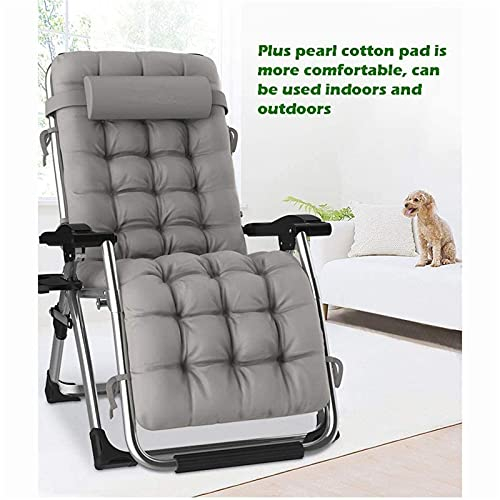 FFFYUJIE Loungesessel Liegestuhl Klappliege Gartenliege Liegestuhl Liegender Gartenliegestuhl Schwerelosigkeits-Terrassen-Patio-Liegestuhl
